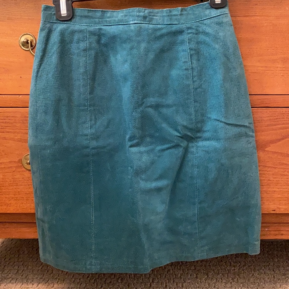 🧳 Vintage Suede Leather Skirt